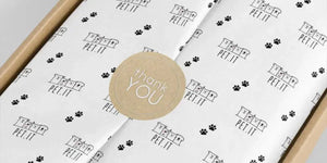 Beige Floral Tissue Paper